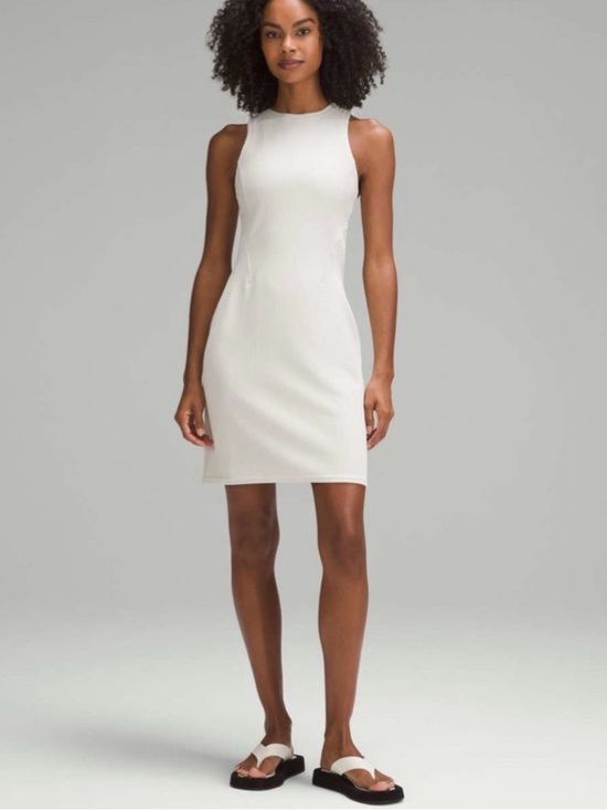 lululemon athletica Dresses & Skirts - ribbed softstreme slim fit tank dress
Bone colour
